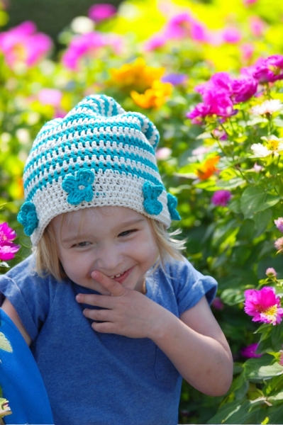 Bio-Sommerbeanie für Kinder aus Bio-Baumwolle, GOTS-zertifiziert, vegan